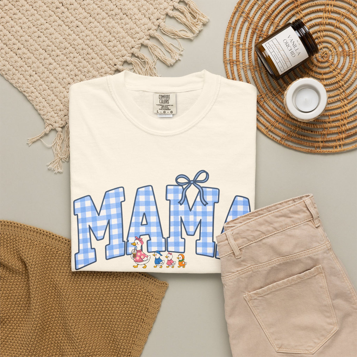 Mama Gingham Shirt – Vintage Mom T-Shirt