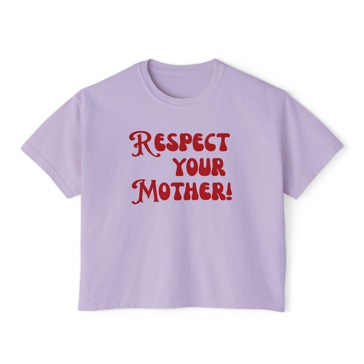 Respect Your Mother Boxy Crop Top