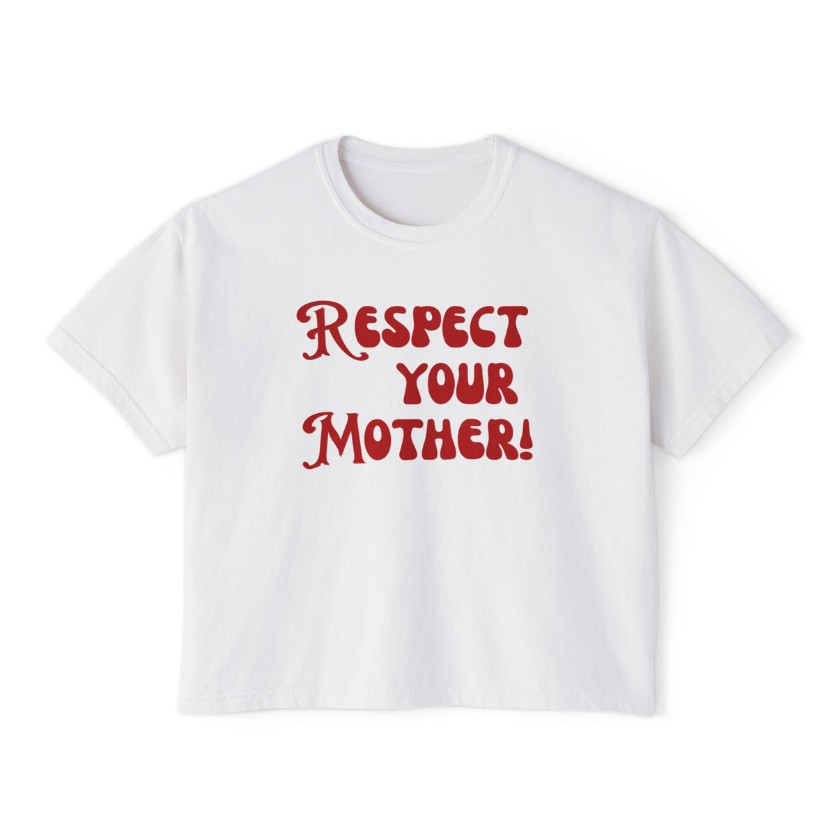 Respect Your Mother Boxy Crop Top