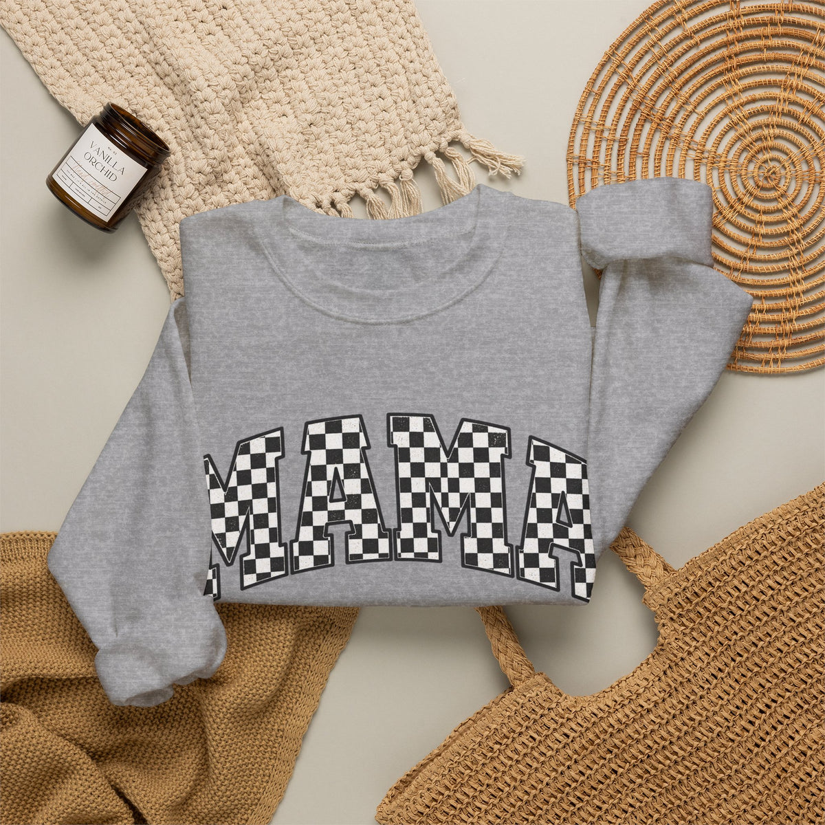 Checkered MAMA Sweatshirt