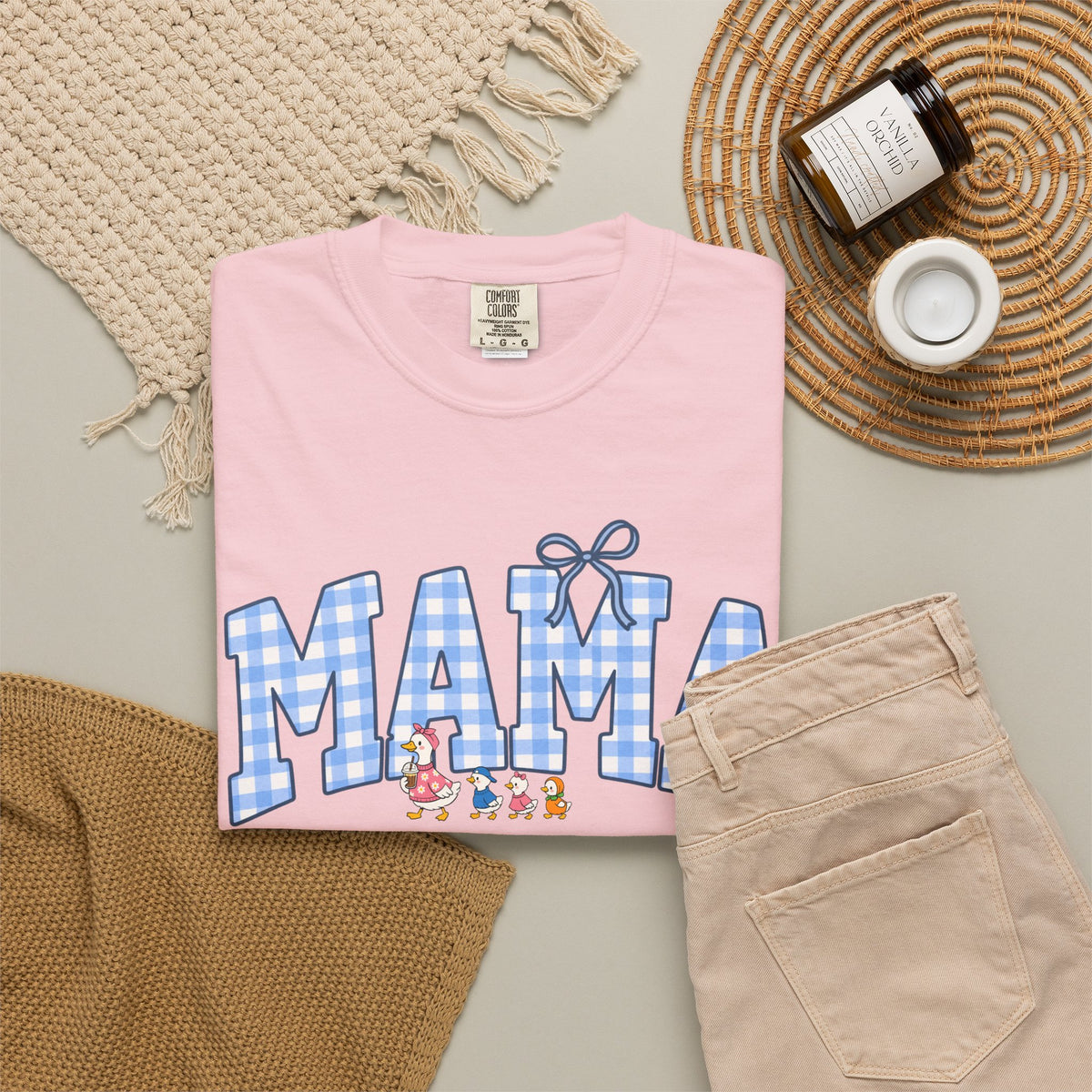 Mama Gingham Shirt – Vintage Mom T-Shirt
