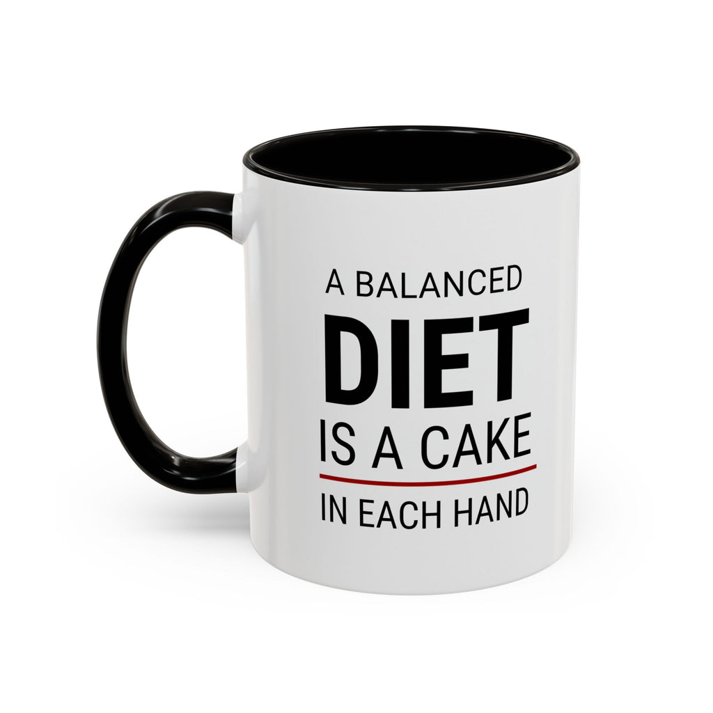 Funny Cake Lover Coffee Mug | A Balanced Diet Mug