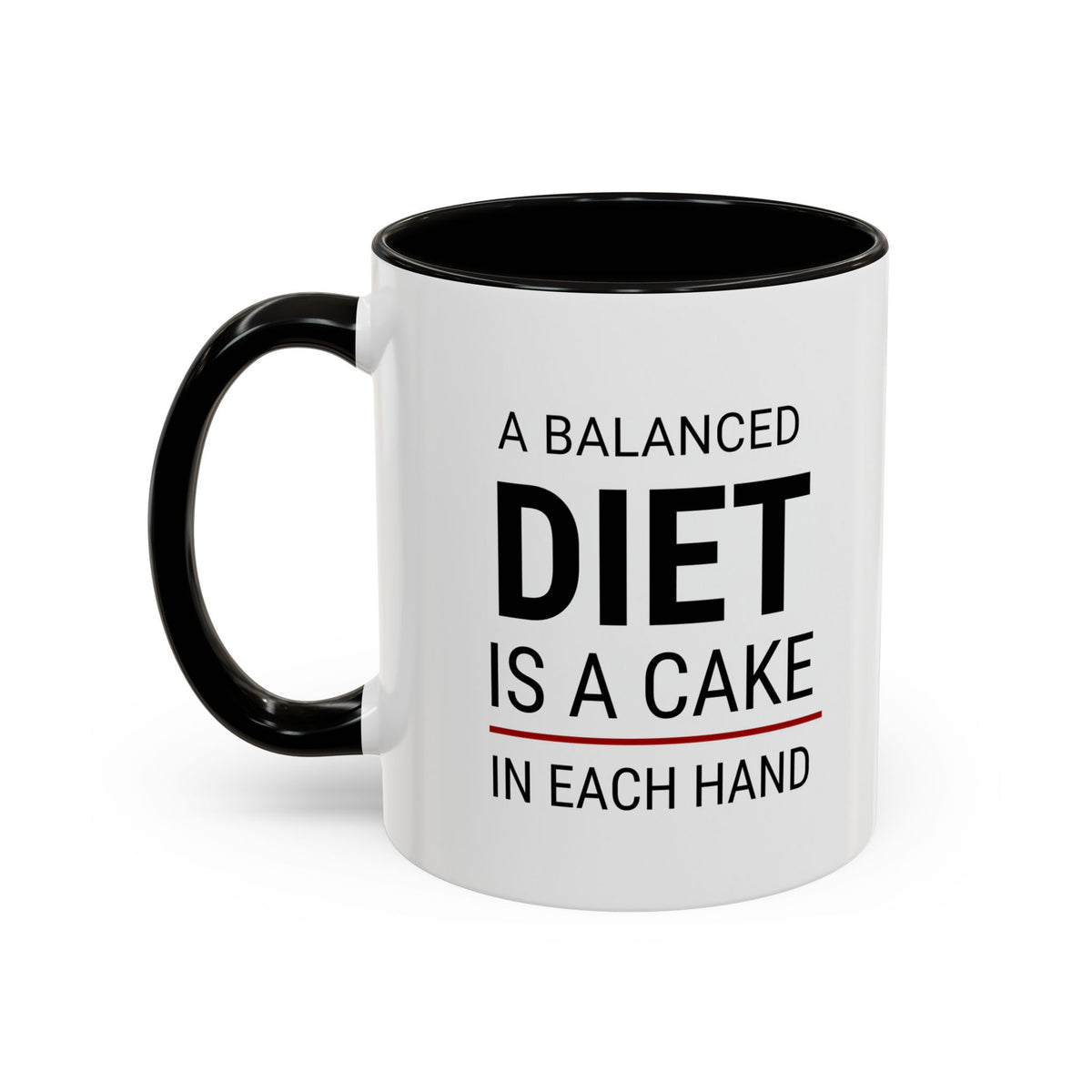 Funny Cake Lover Coffee Mug | A Balanced Diet Mug