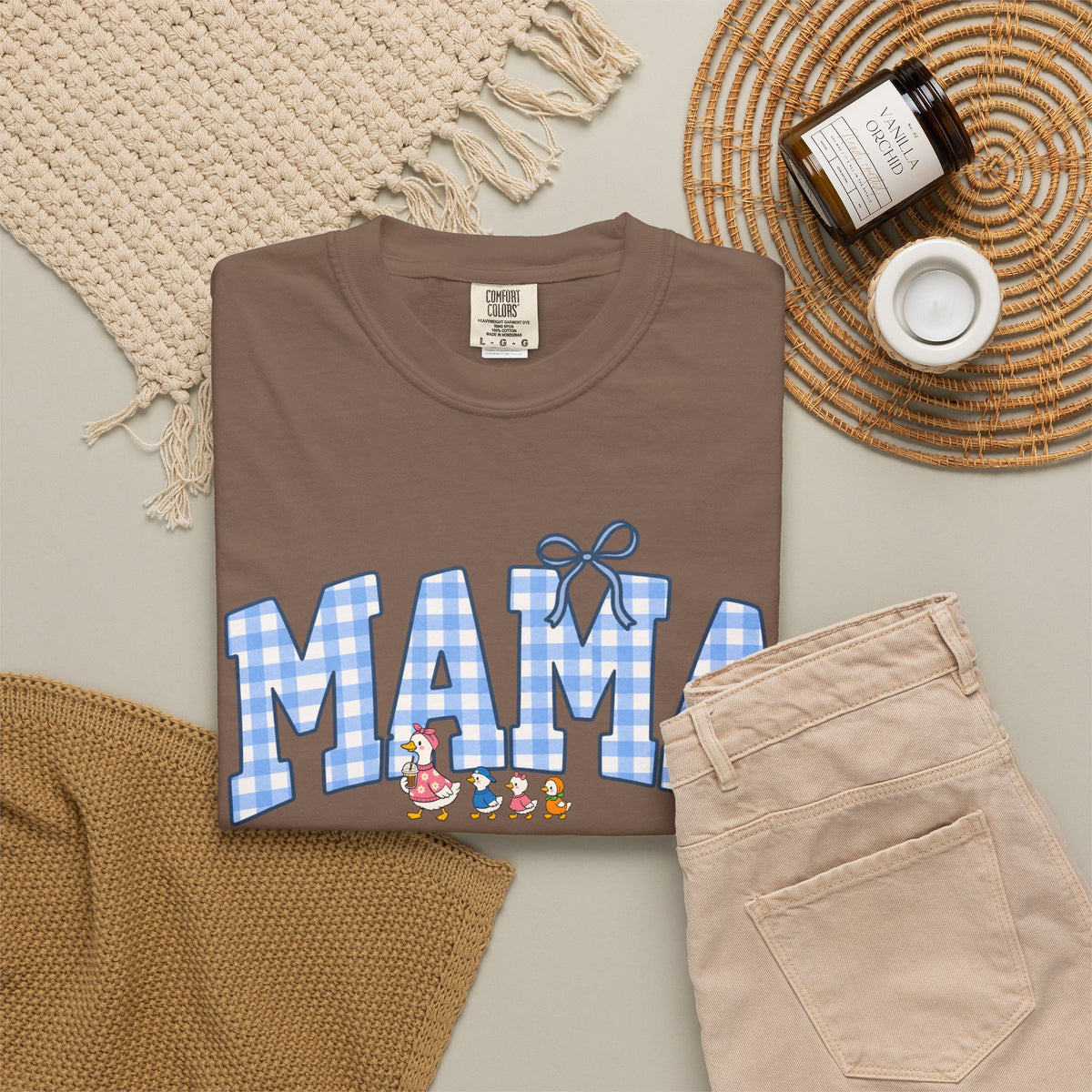 Mama Gingham Shirt – Vintage Mom T-Shirt