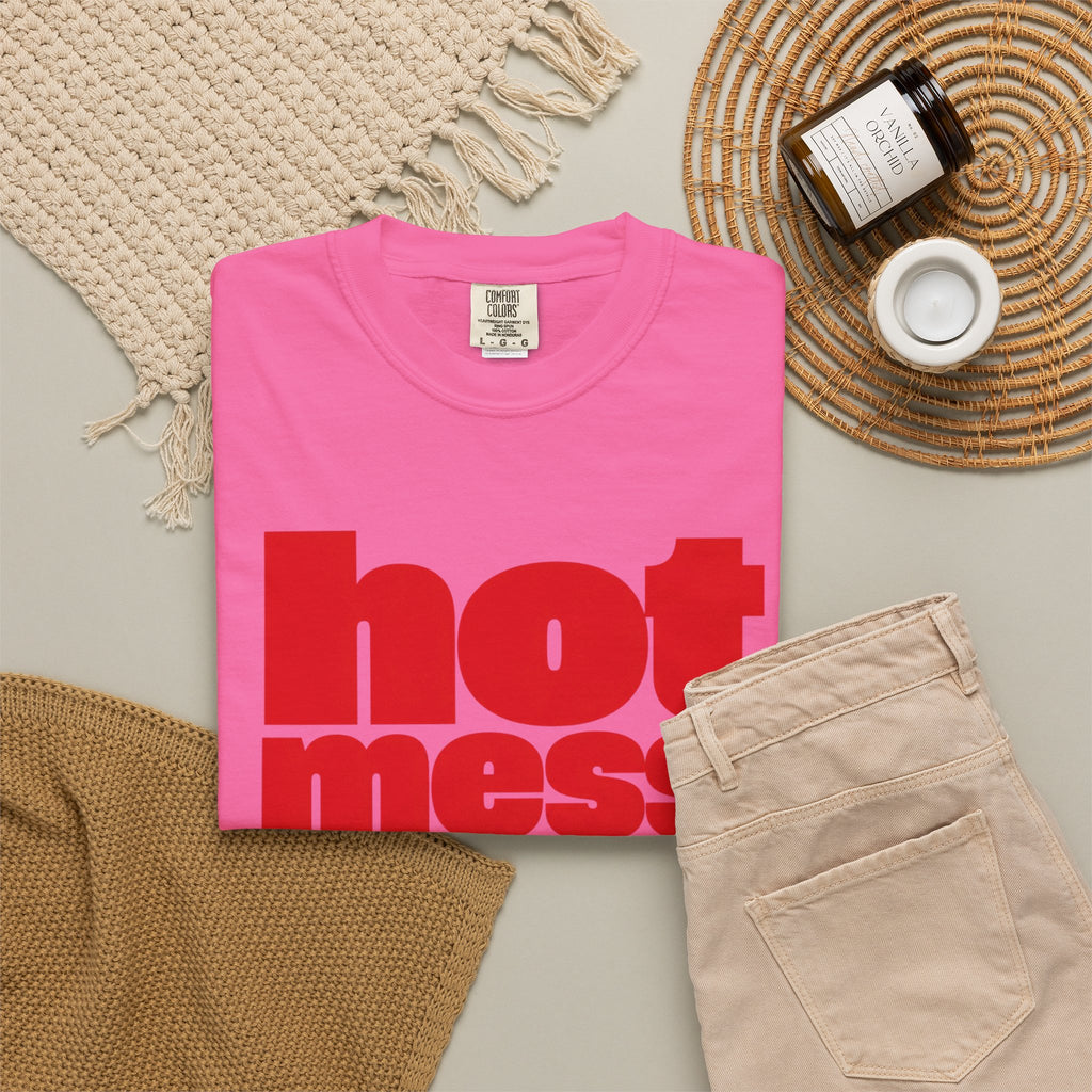 Funny Mom Shirt, Hot Mess Mom T-Shirt, Raising Hot Messes Shirt, Sarcastic Mom Gift, Motherhood Humor Tee, Mother's day gift