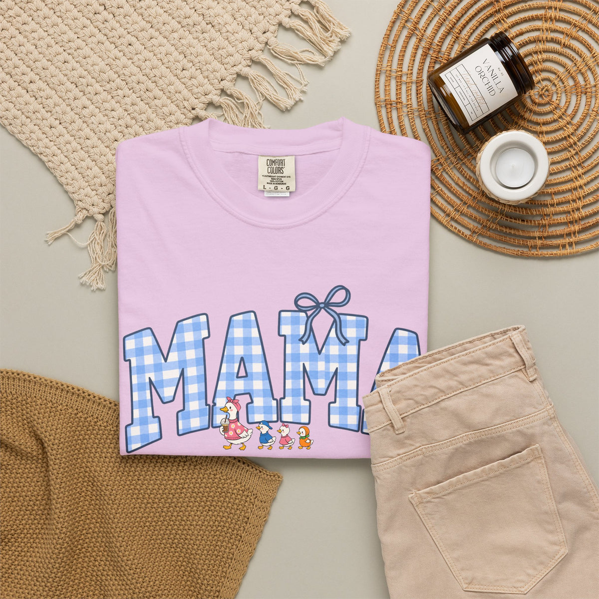 Mama Gingham Shirt – Vintage Mom T-Shirt
