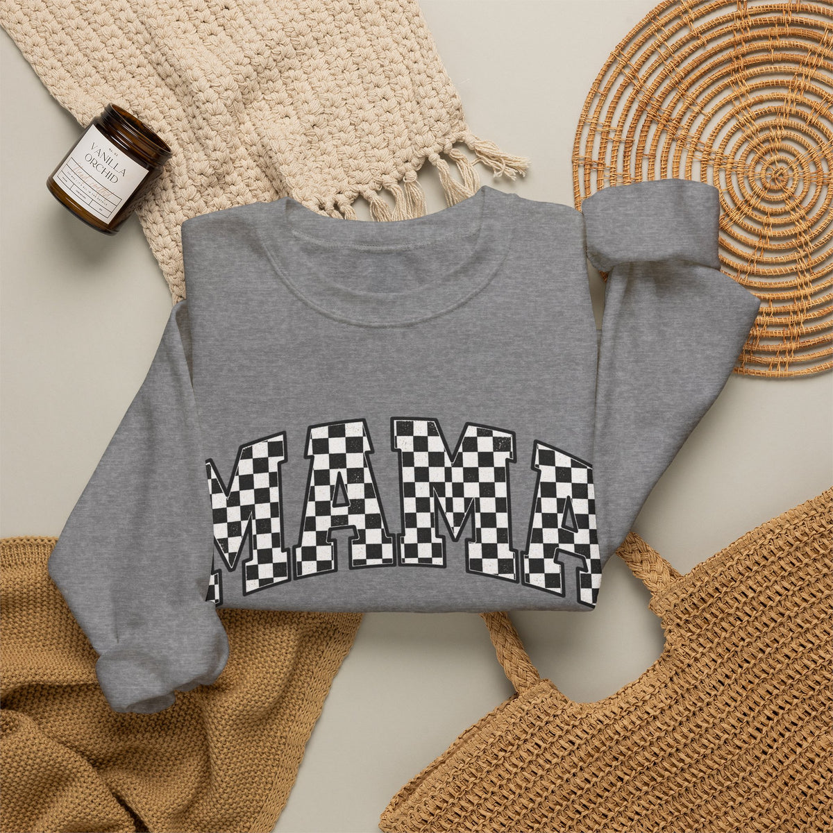 Checkered MAMA Sweatshirt