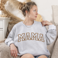 Personalized Mama Sweatshirt with Kids Names | Embroidered Mama Crewneck | Custom Mom Sweatshirt