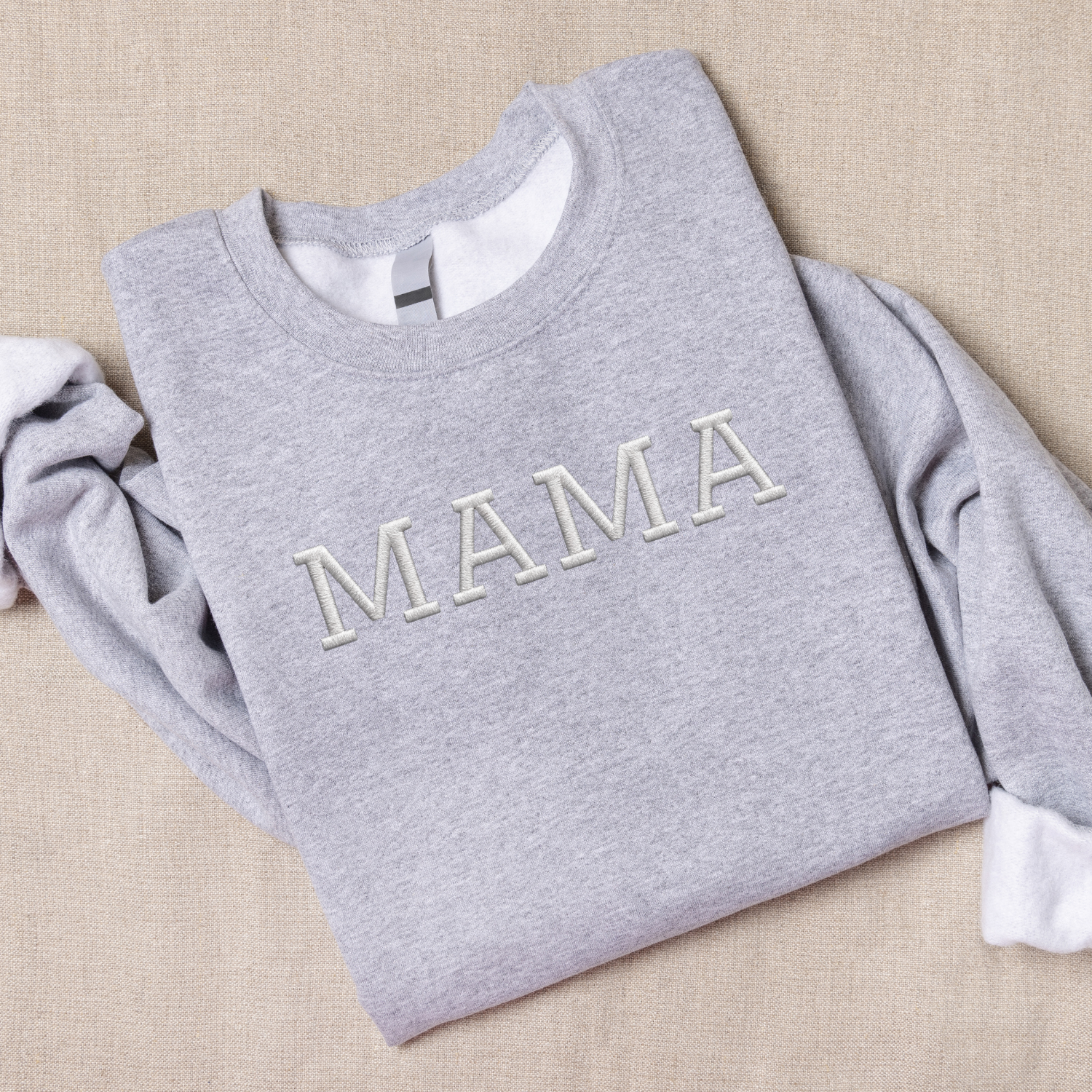 Personalized Embroidered Sweatshirt | Custom MAMA DAD AUNTIE GRANDMA Crewneck | Unisex Family Gift