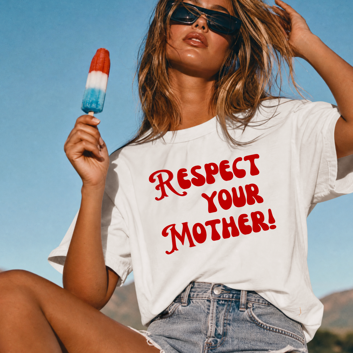 Respect Your Mother Boxy Crop Top