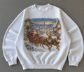 Vintage Santa Sleigh Christmas Sweatshirt