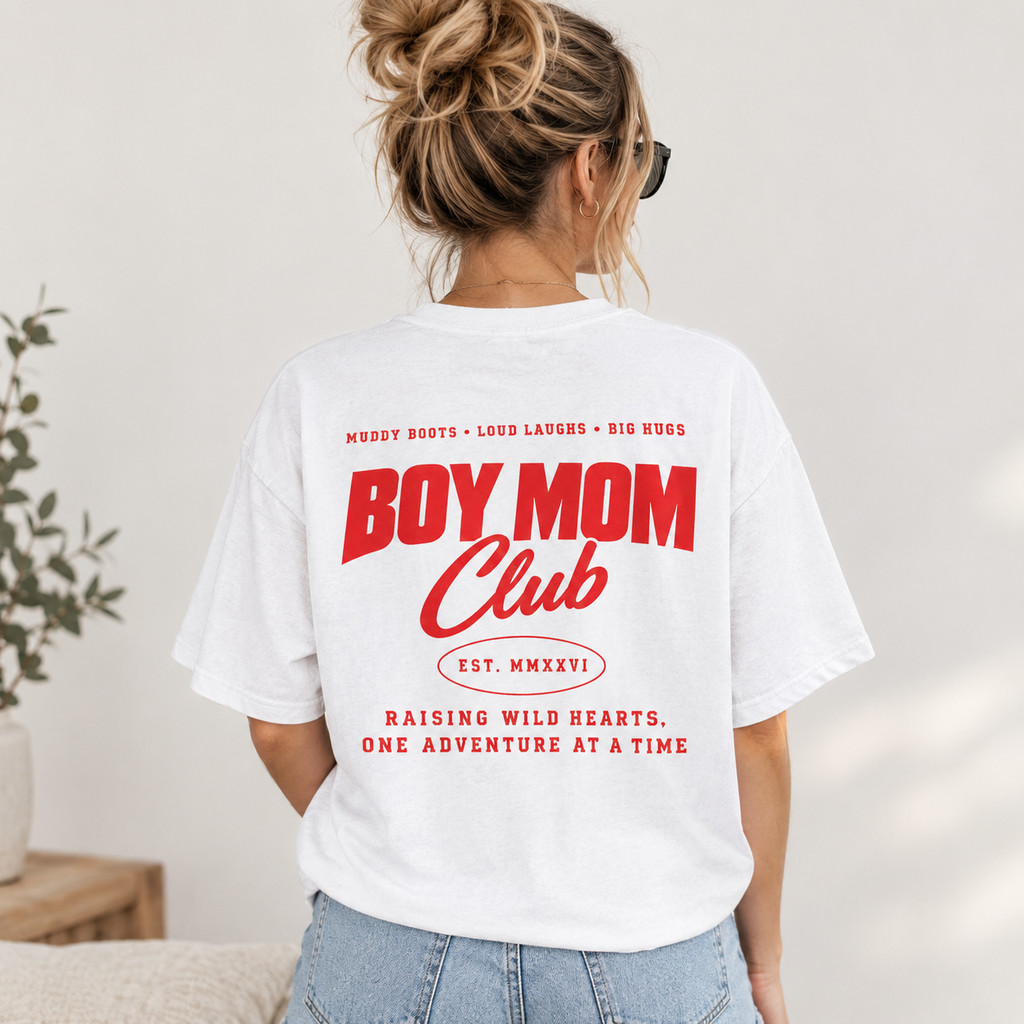Boy Mom Club T-Shirt | Mom Gift
