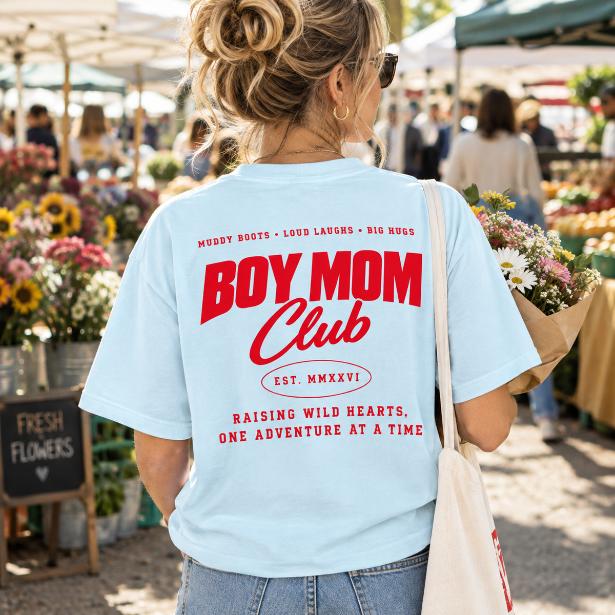Boy Mom Club T-Shirt | Mom Gift