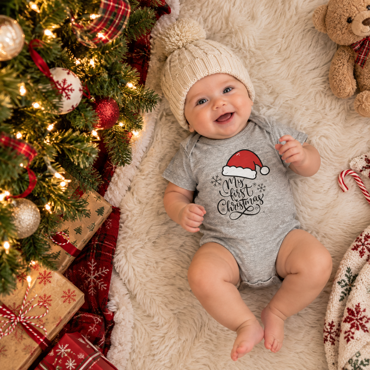 Baby's First Christmas Bodysuit | Baby Gift