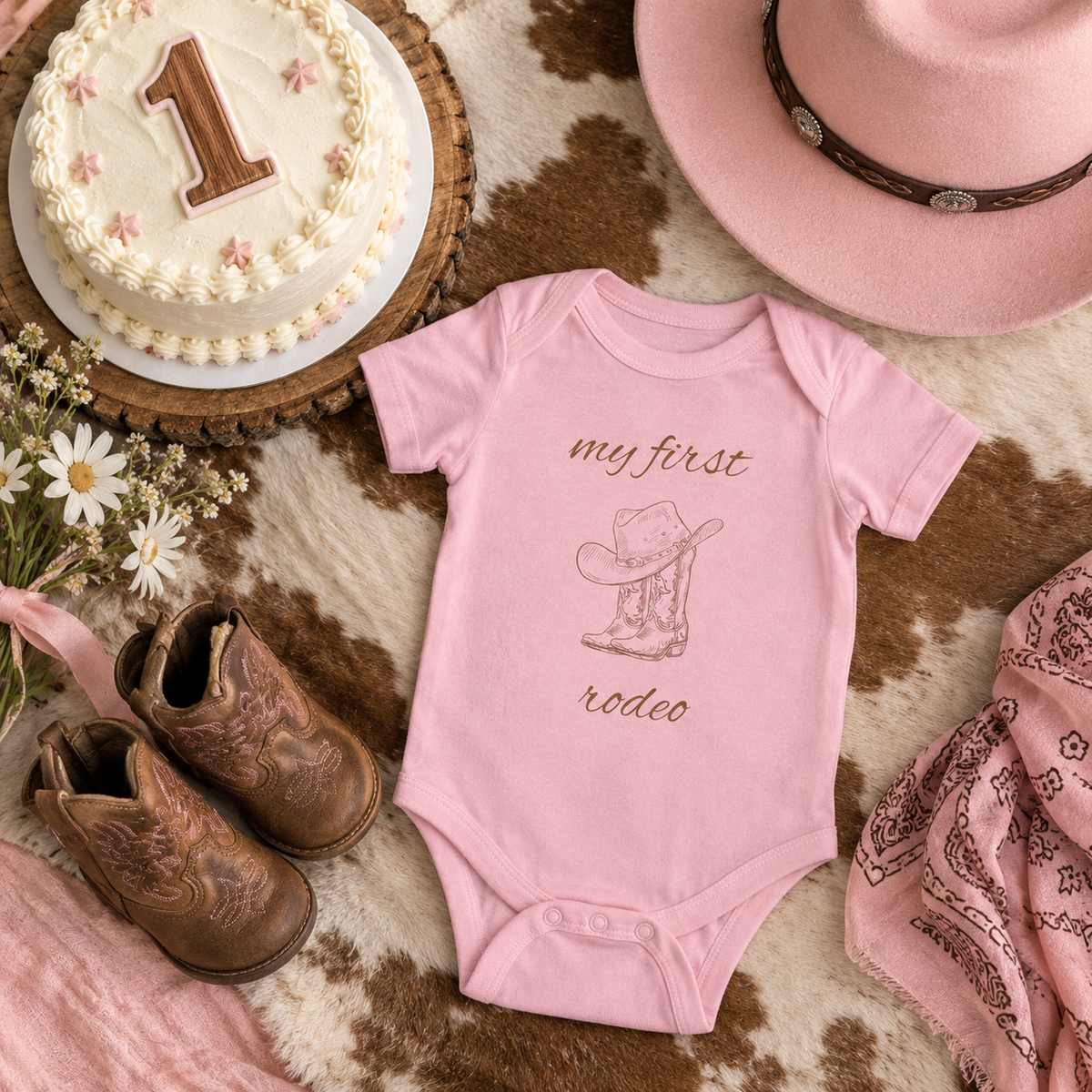 My First Rodeo Baby Onesie | First Birthday Outfit