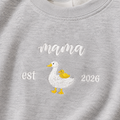 Mama Duck Embroidered Sweatshirt | Pregnancy Reveal Shirt