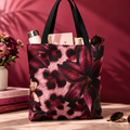 Floral Leopard Print Tote Bag (AOP) | Front & Back Wearable Statement Bag