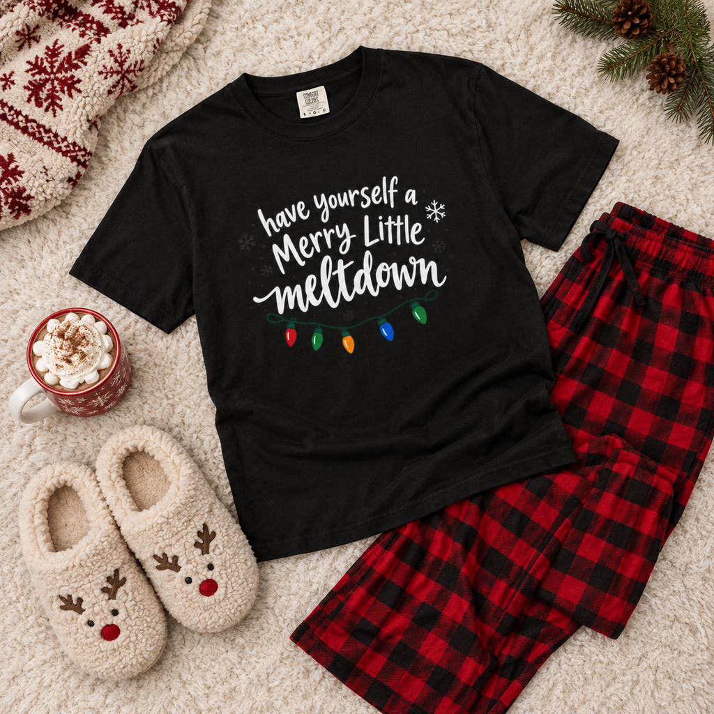 Have Yourself a Merry Little Meltdown Shirt | Funny Christmas T-Shirt