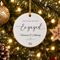 The Year We Got Engaged Ornament | Engagement Christmas Keepsake