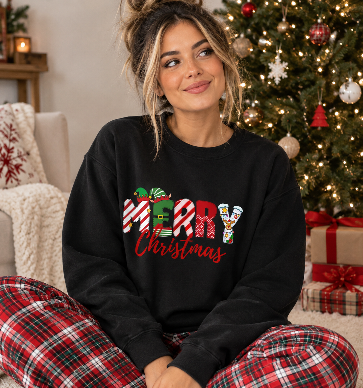 Merry Christmas Sweatshirt | Family Matching Sweatshirt