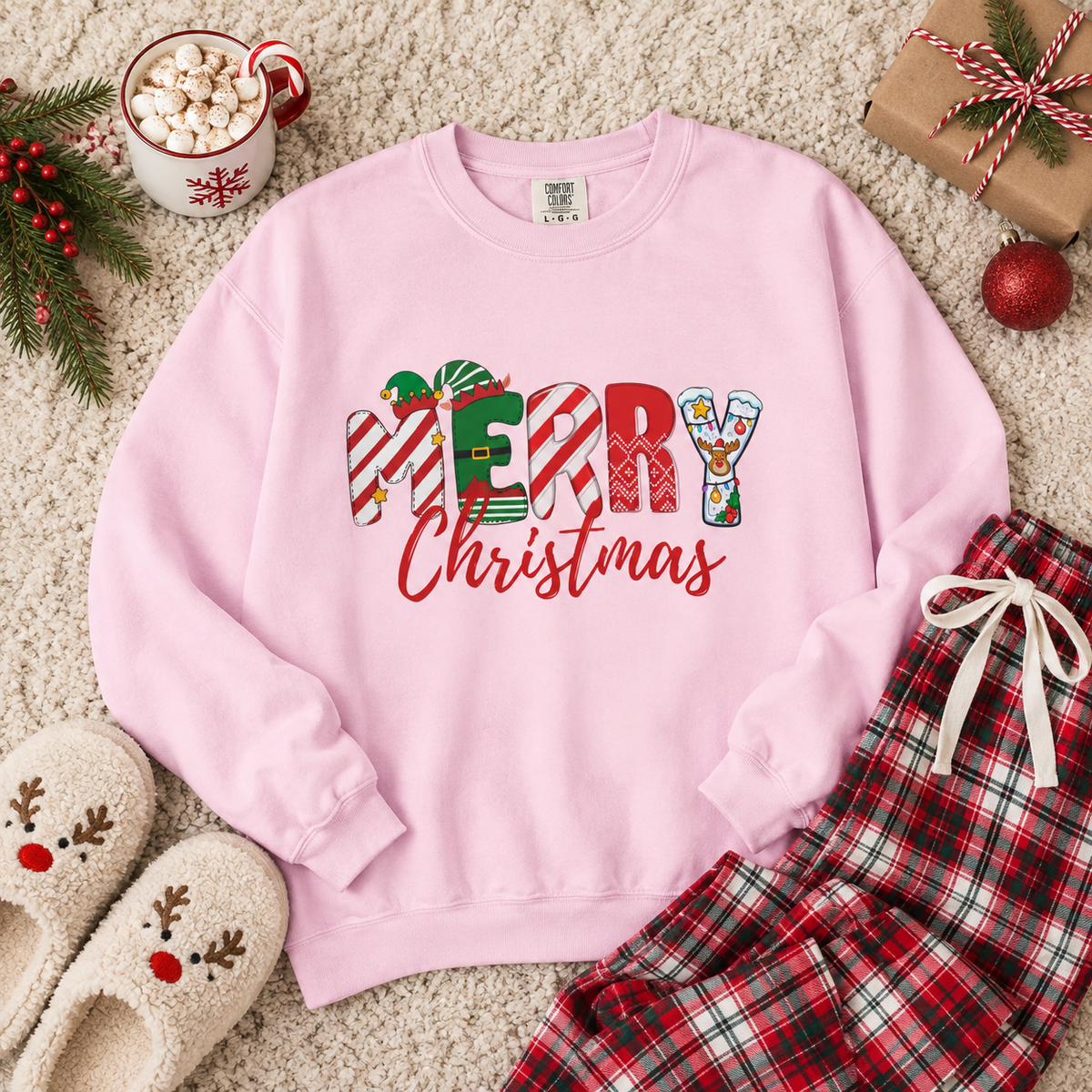 Merry Christmas Sweatshirt | Family Matching Sweatshirt