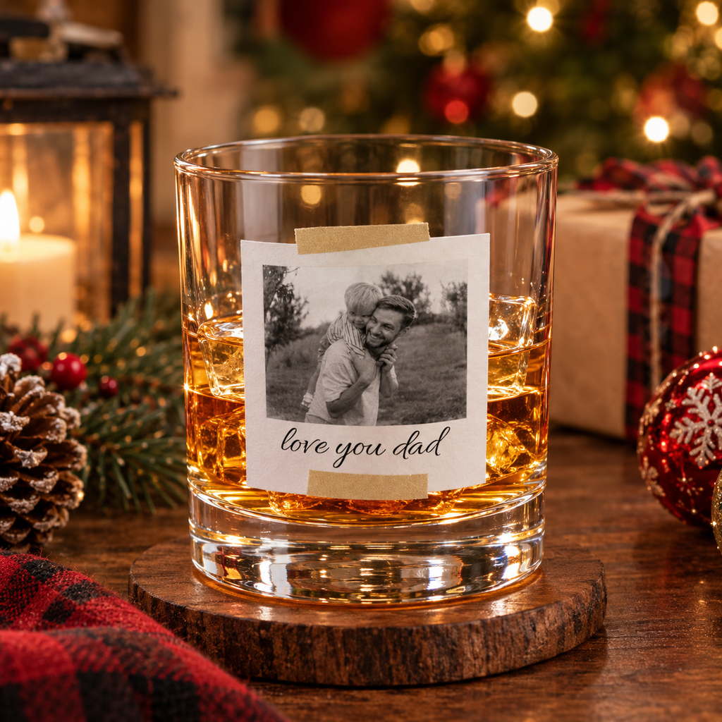 Personalized Whiskey Glass |  Dad Gift