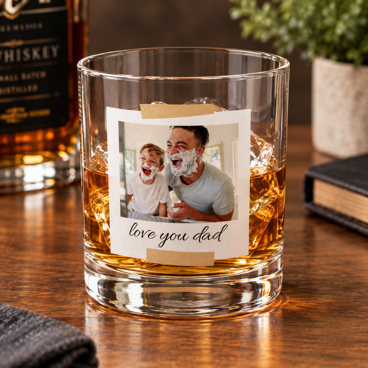 Personalized Whiskey Glass |  Dad Gift