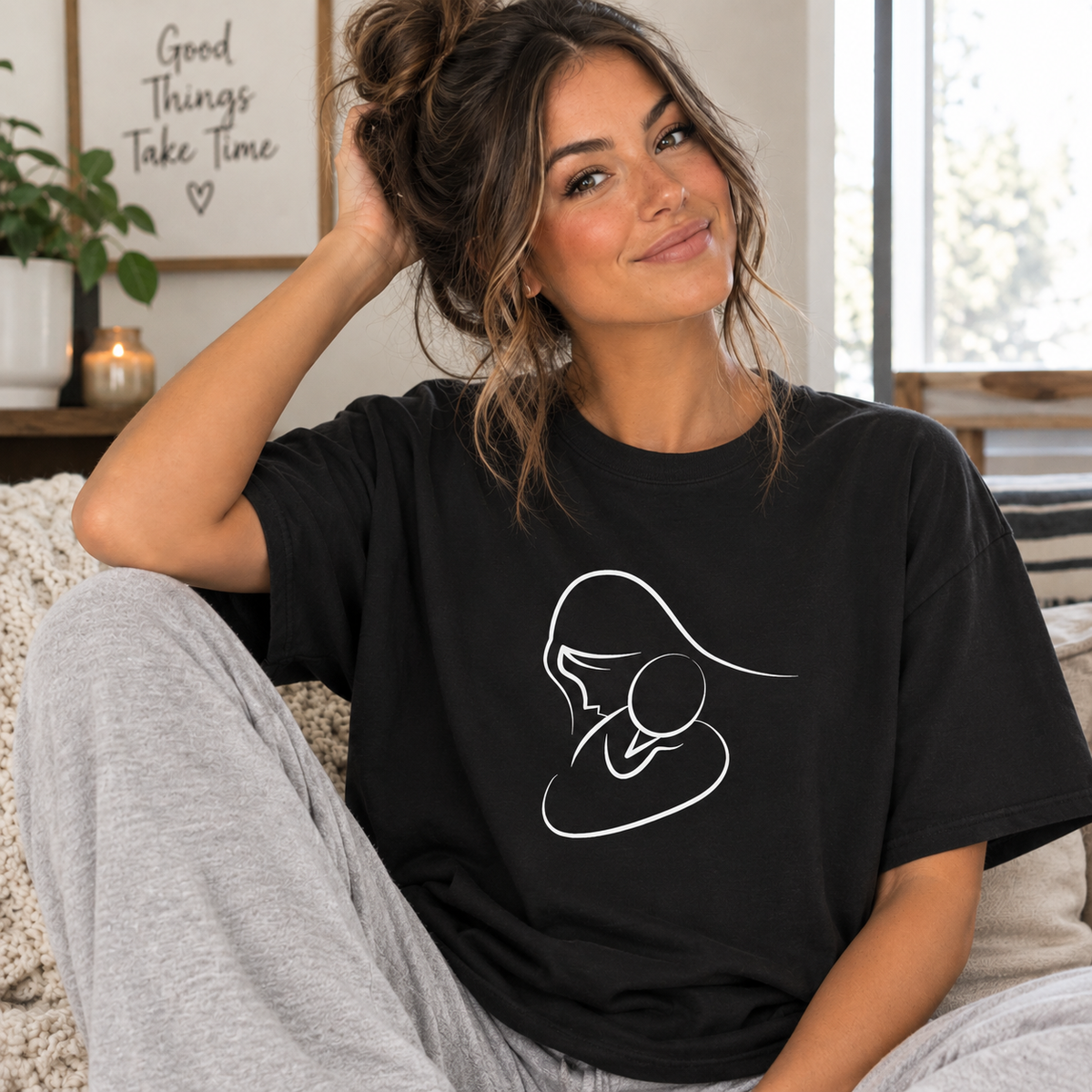 Mama & Baby Pregnancy Reveal Shirt | Pregnancy Announcement Tee
