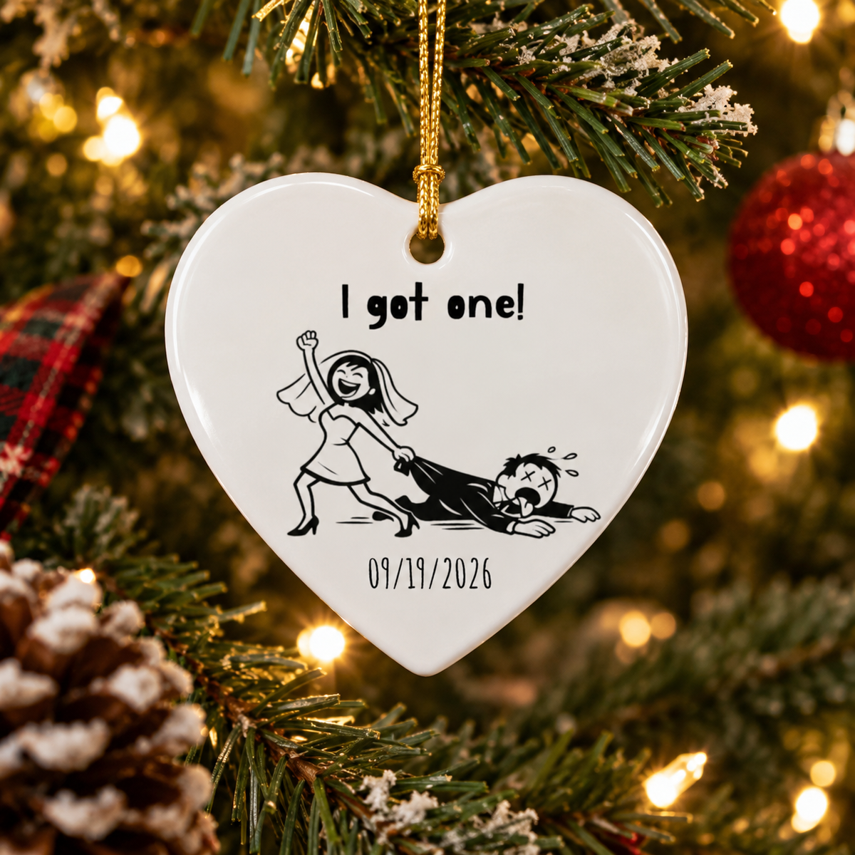 Personalized Wedding Ornament | Funny Newlywed Gift