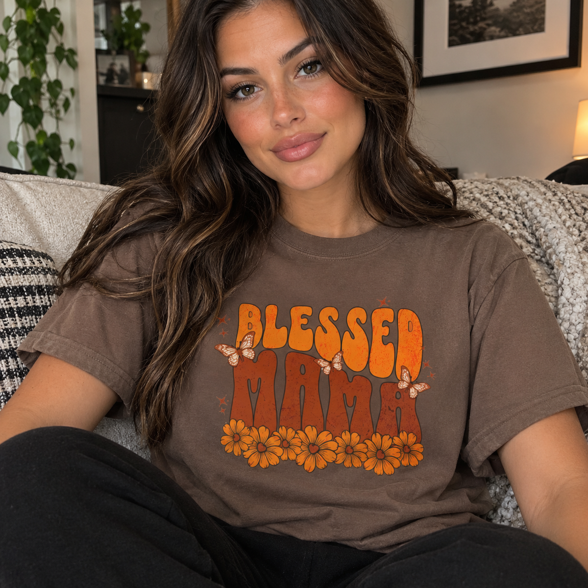 Blessed Mama T Shirt | Faith Based Mother Gift