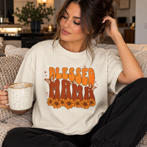 Blessed Mama T Shirt | Faith Based Mother Gift