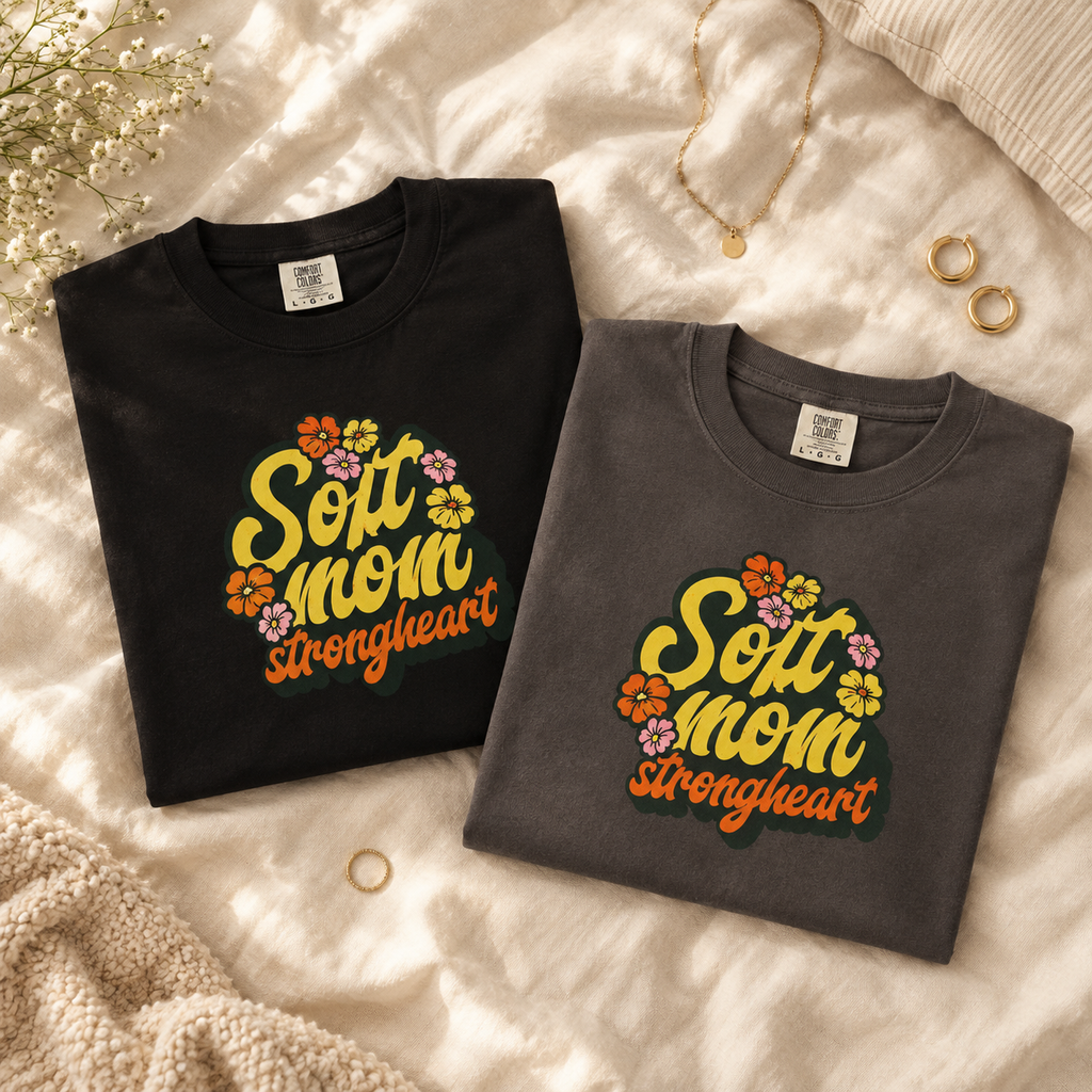 Soft Mom Strongheart Shirt | Mom Gift