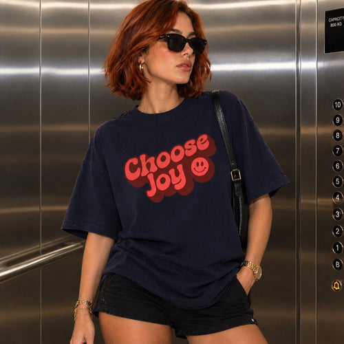 Choose Joy T-Shirt | Smiley Face Tee