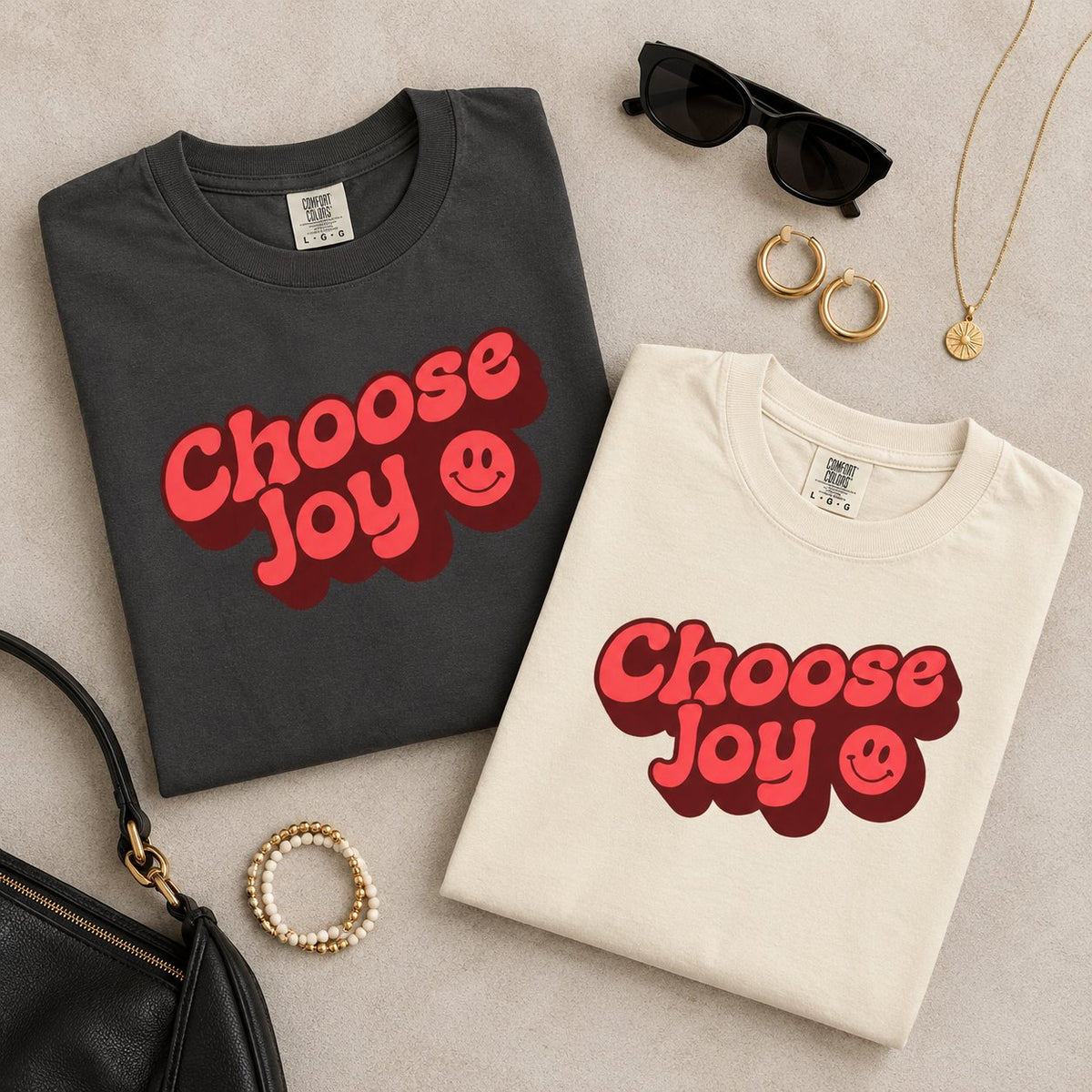 Choose Joy T-Shirt | Smiley Face Tee