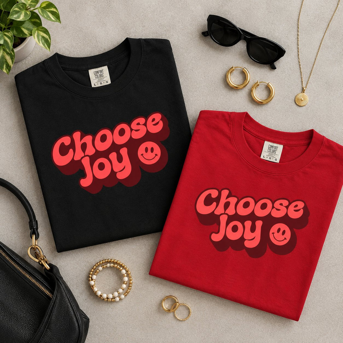 Choose Joy T-Shirt | Smiley Face Tee