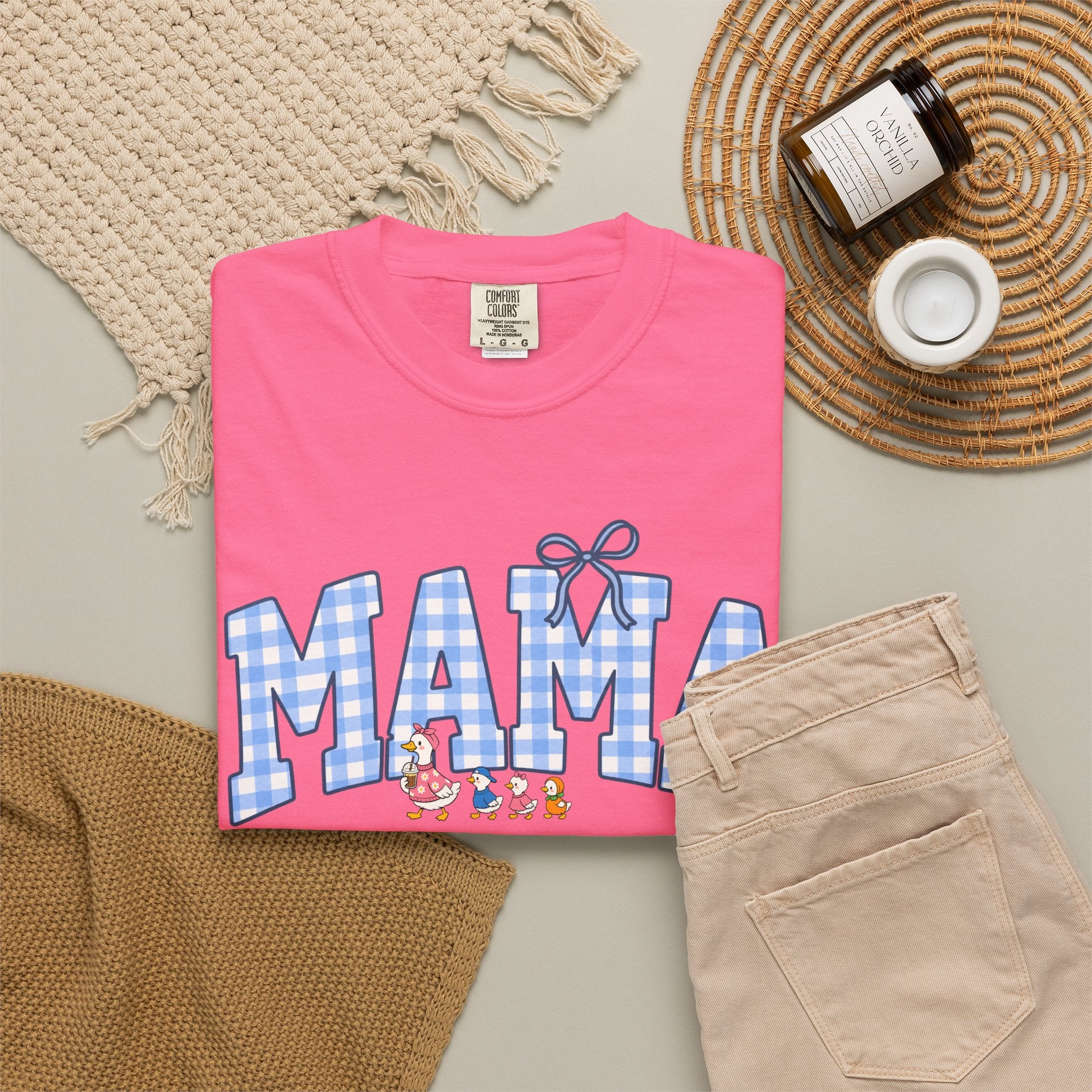 Mama Gingham Shirt – Vintage Mom T-Shirt
