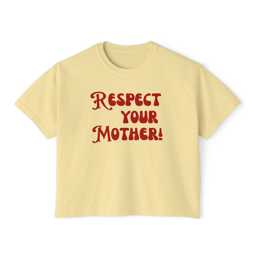 Respect Your Mother Boxy Crop Top