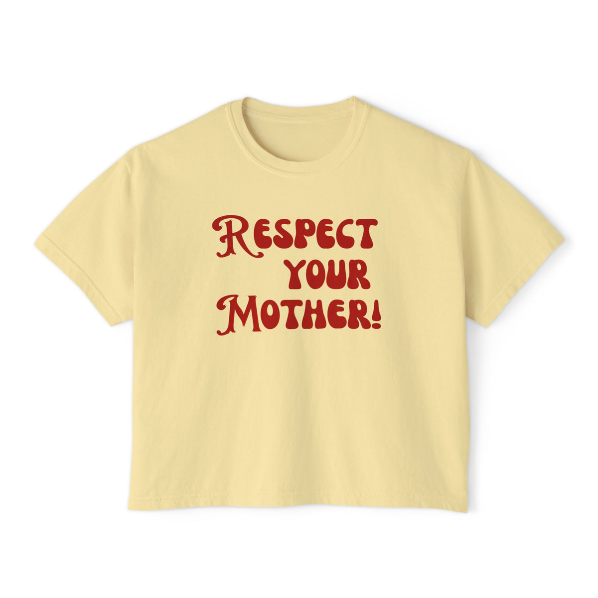 Respect Your Mother Boxy Crop Top
