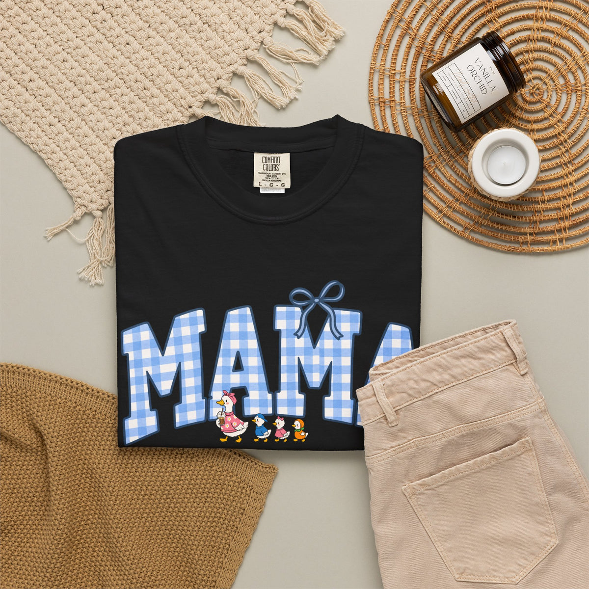 Mama Gingham Shirt – Vintage Mom T-Shirt