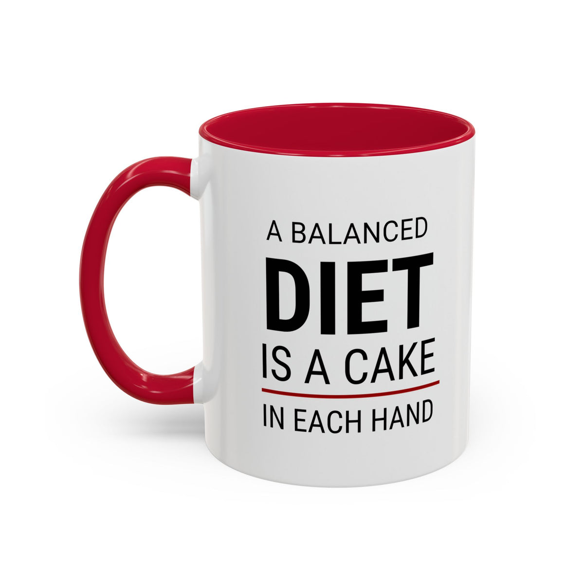 Funny Cake Lover Coffee Mug | A Balanced Diet Mug