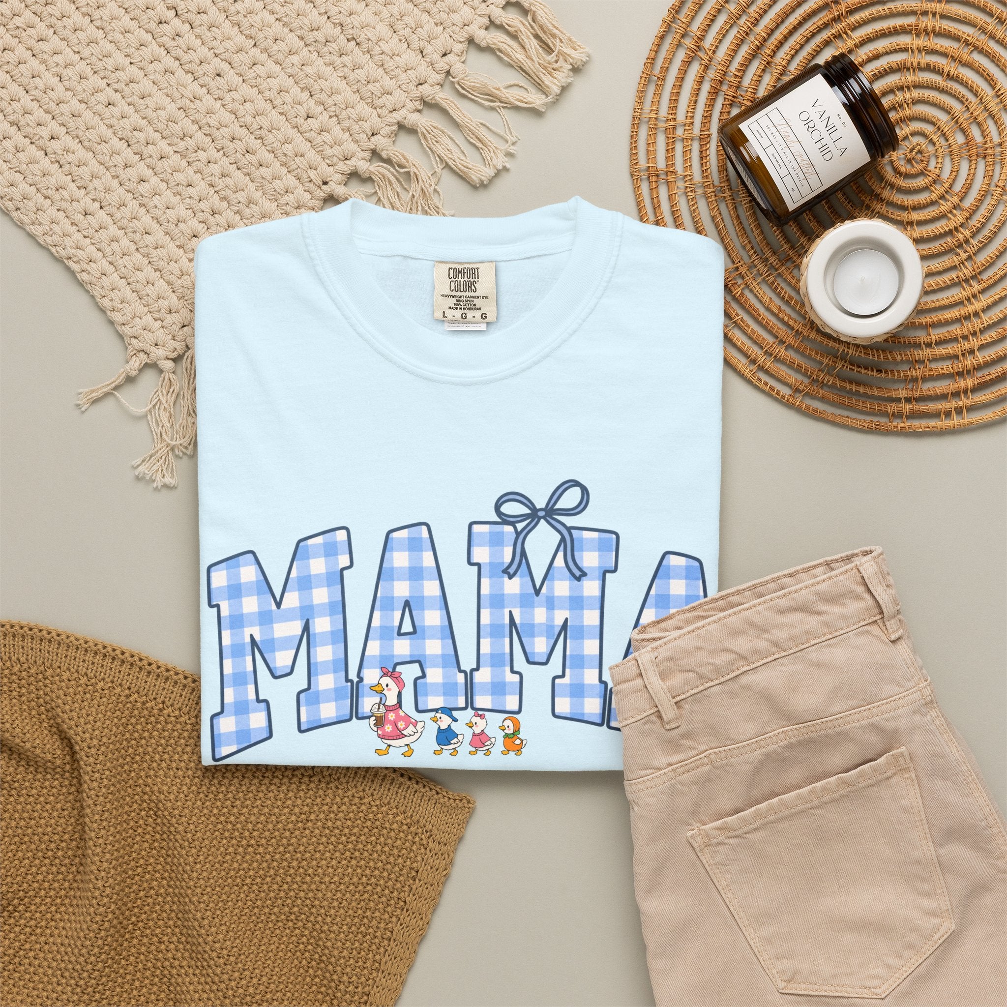 Mama Gingham Shirt – Vintage Mom T-Shirt