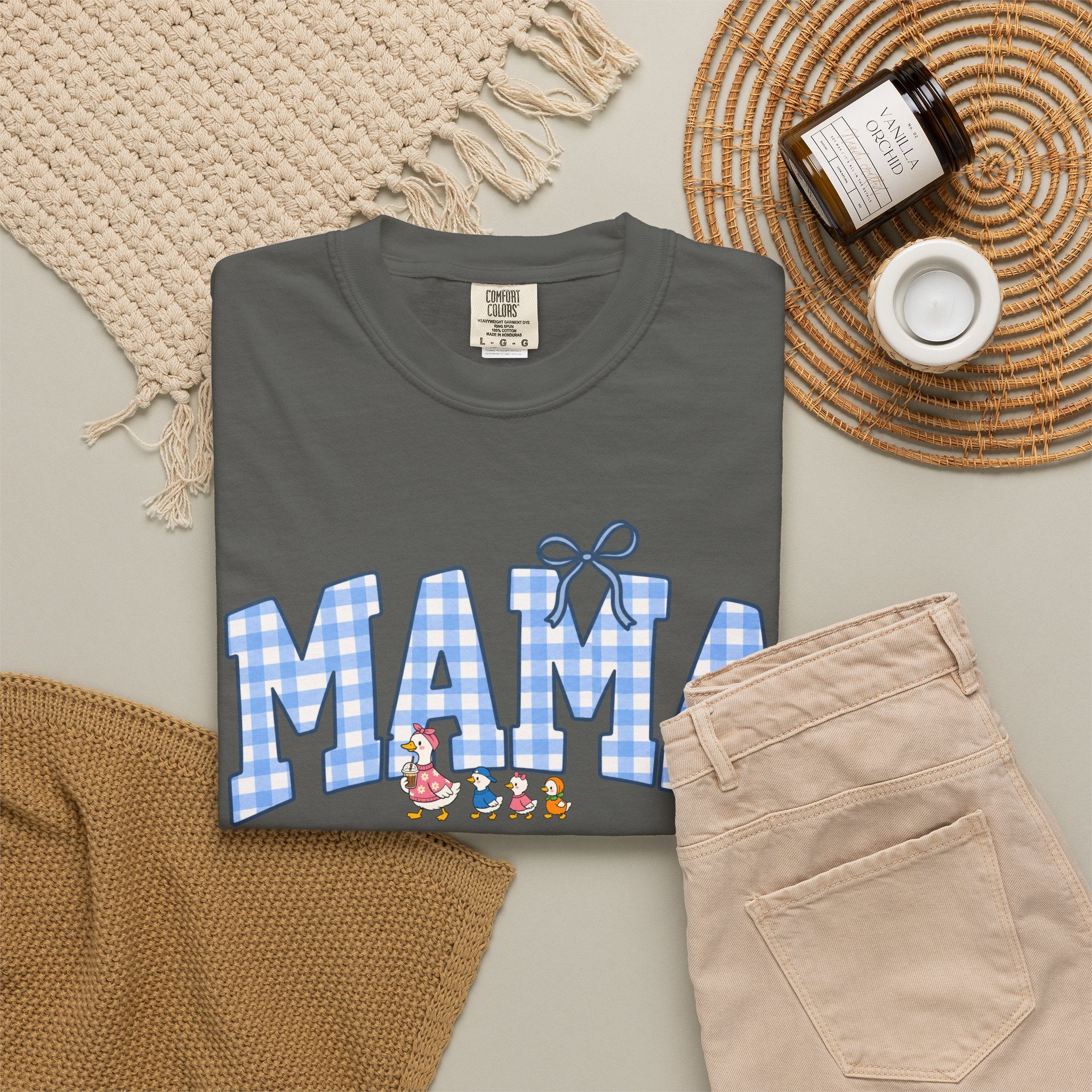 Mama Gingham Shirt – Vintage Mom T-Shirt