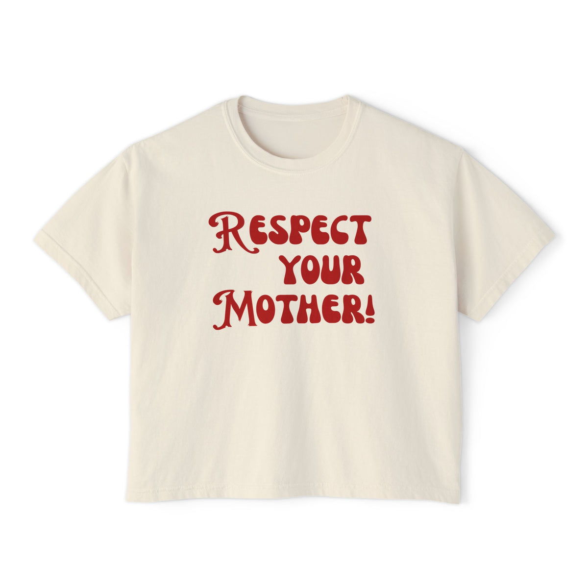 Respect Your Mother Boxy Crop Top