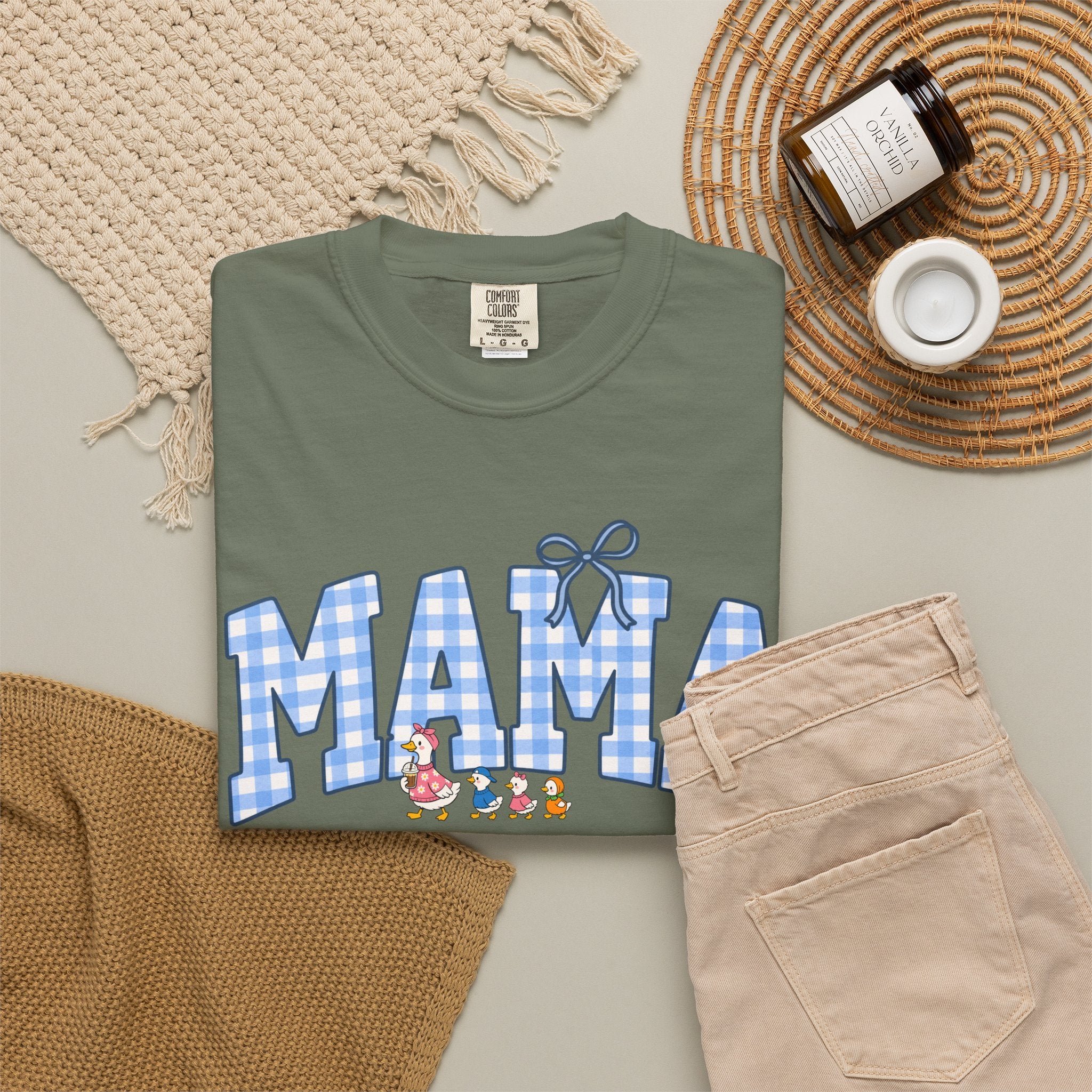 Mama Gingham Shirt – Vintage Mom T-Shirt