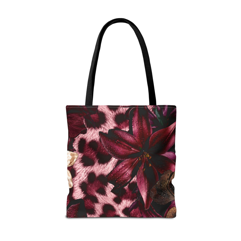 Floral Leopard Print Tote Bag (AOP) | Front & Back Wearable Statement Bag