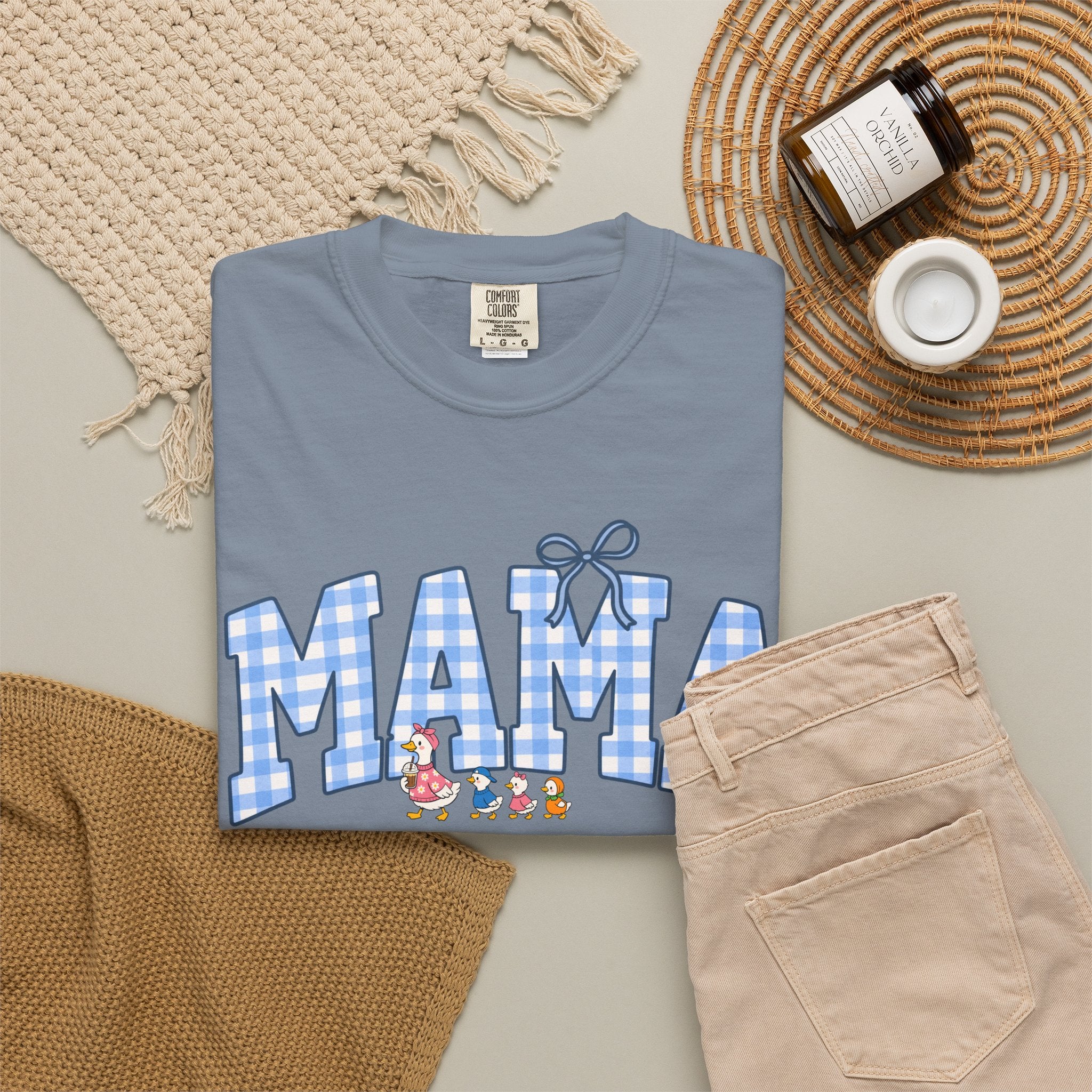 Mama Gingham Shirt – Vintage Mom T-Shirt
